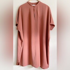 Oak and Fort frock/smock dress with keyhole front